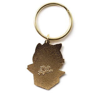 If It Fits I Sits Cat Enamel Keychain  Flair Fighter