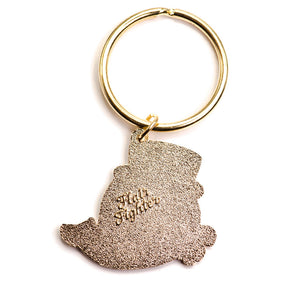 "Whale Hi There" Gentleman Whale Enamel Keychain  Flair Fighter