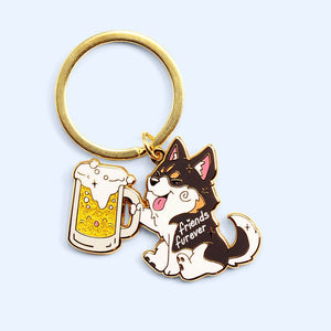 Friends Furever Husky Enamel Keychain Keychains Flair Fighter