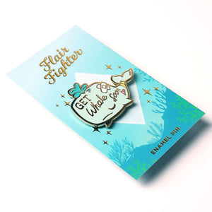"Get Whale Soon" Whale Enamel Pin Brooches & Lapel Pins Flair Fighter