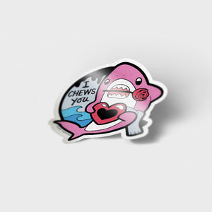 I Chews You Shark Vinyl Sticker Decorative Stickers Flair Fighter