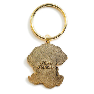 "I Love U" Lucky Golden Retriever Enamel Keychain  Flair Fighter