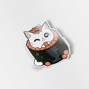 Ikura Sushi Cat Vinyl Sticker Decorative Stickers Flair Fighter