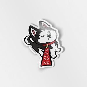 Stubborn Husky Vinyl Sticker Decorative Stickers Flair Fighter