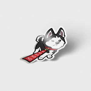 Stubborn Husky Vinyl Sticker Decorative Stickers Flair Fighter
