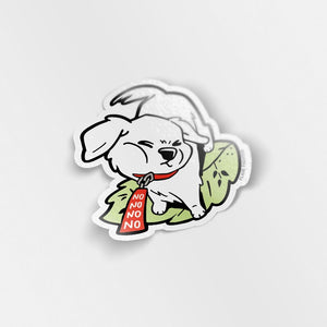 Stubborn Golden Retriever Vinyl Sticker Decorative Stickers Flair Fighter