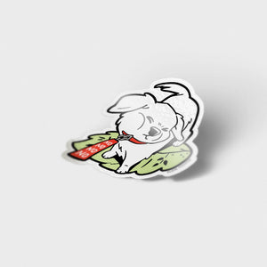 Stubborn Golden Retriever Vinyl Sticker Decorative Stickers Flair Fighter