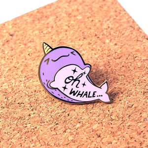 Oh Whale Narwhal Enamel Pin Brooches & Lapel Pins Flair Fighter