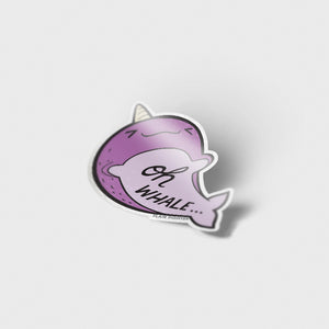 Oh Whale Narwhal Vinyl Sticker Decorative Stickers Flair Fighter