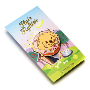 Golden Retriever Donut Enamel Pin Brooches & Lapel Pins Flair Fighter