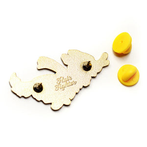 Playtime Golden Retriever Enamel Pin Brooches & Lapel Pins Flair Fighter