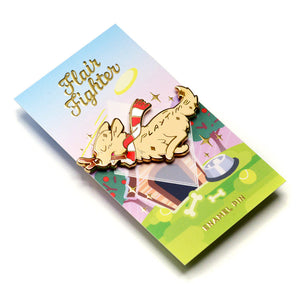Playtime Golden Retriever Enamel Pin Brooches & Lapel Pins Flair Fighter