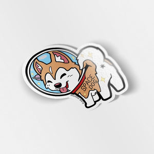 Space Dog Husky Vinyl Sticker Decorative Stickers Flair Fighter