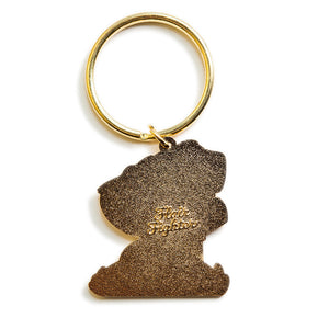 "Stay Golden" Golden Retriever Enamel Keychain  Flair Fighter
