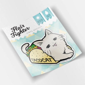Taco Cat Vinyl Sticker Decorative Stickers Flair Fighter