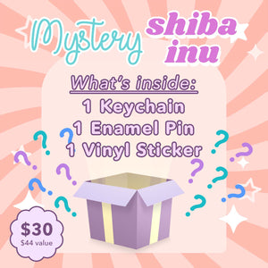 Mystery Shiba Inu 3-Pack Brooches & Lapel Pins Flair Fighter   