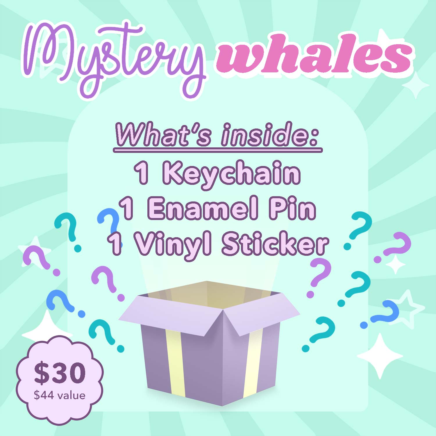 Mystery Whale 3-Pack Brooches & Lapel Pins Flair Fighter   