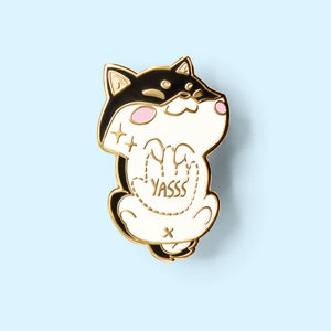 Black & Tan Shiba Inu Collection Enamel Pins FULL SET [7 PCS] Brooches & Lapel Pins Flair Fighter   