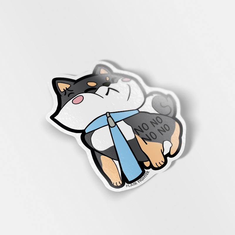 Black & Tan Shiba Inu Vinyl Stickers FULL SET [8 PCS] Decorative Stickers Flair Fighter   