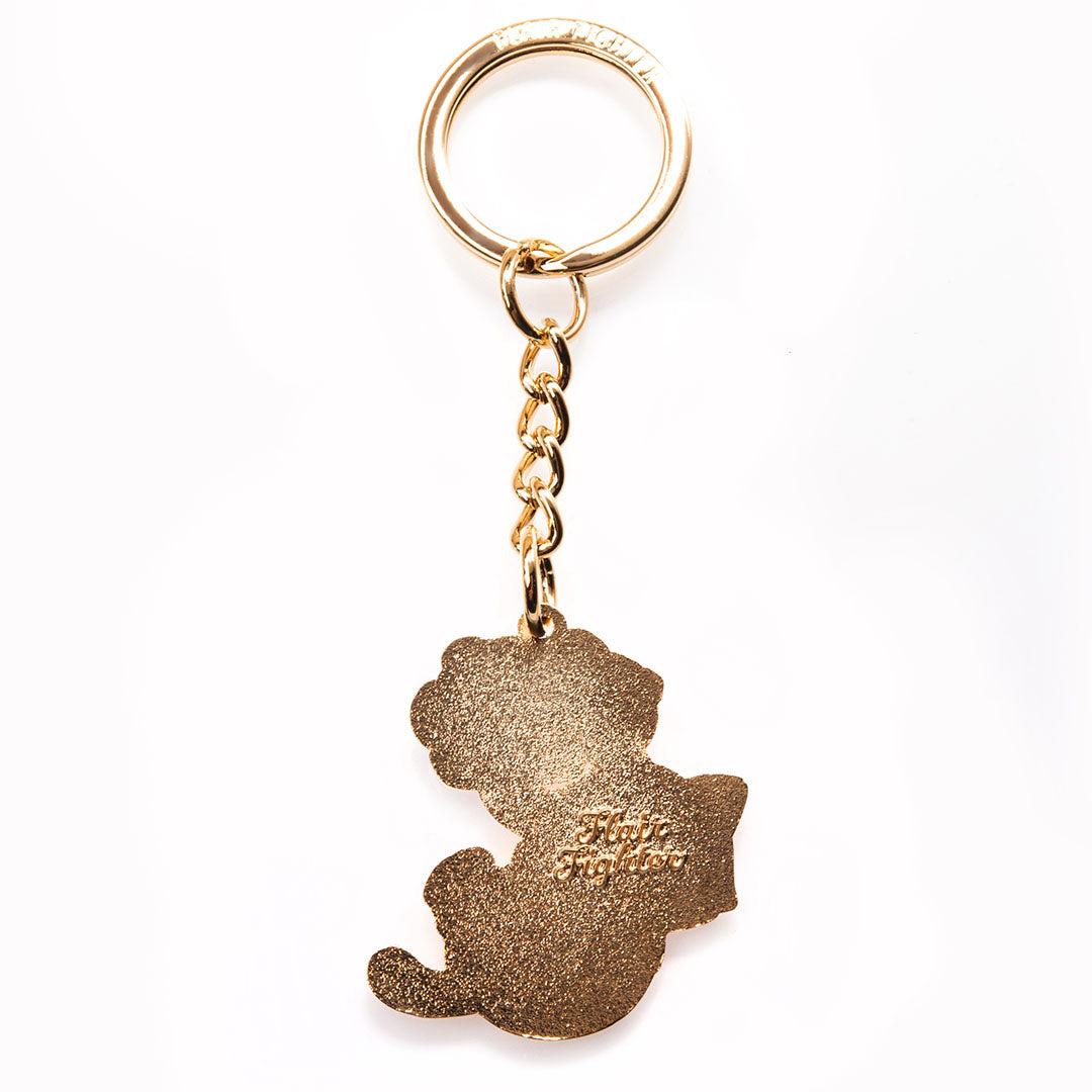 Bon Appurrtite Cat Enamel Keychain Keychain Flair Fighter   
