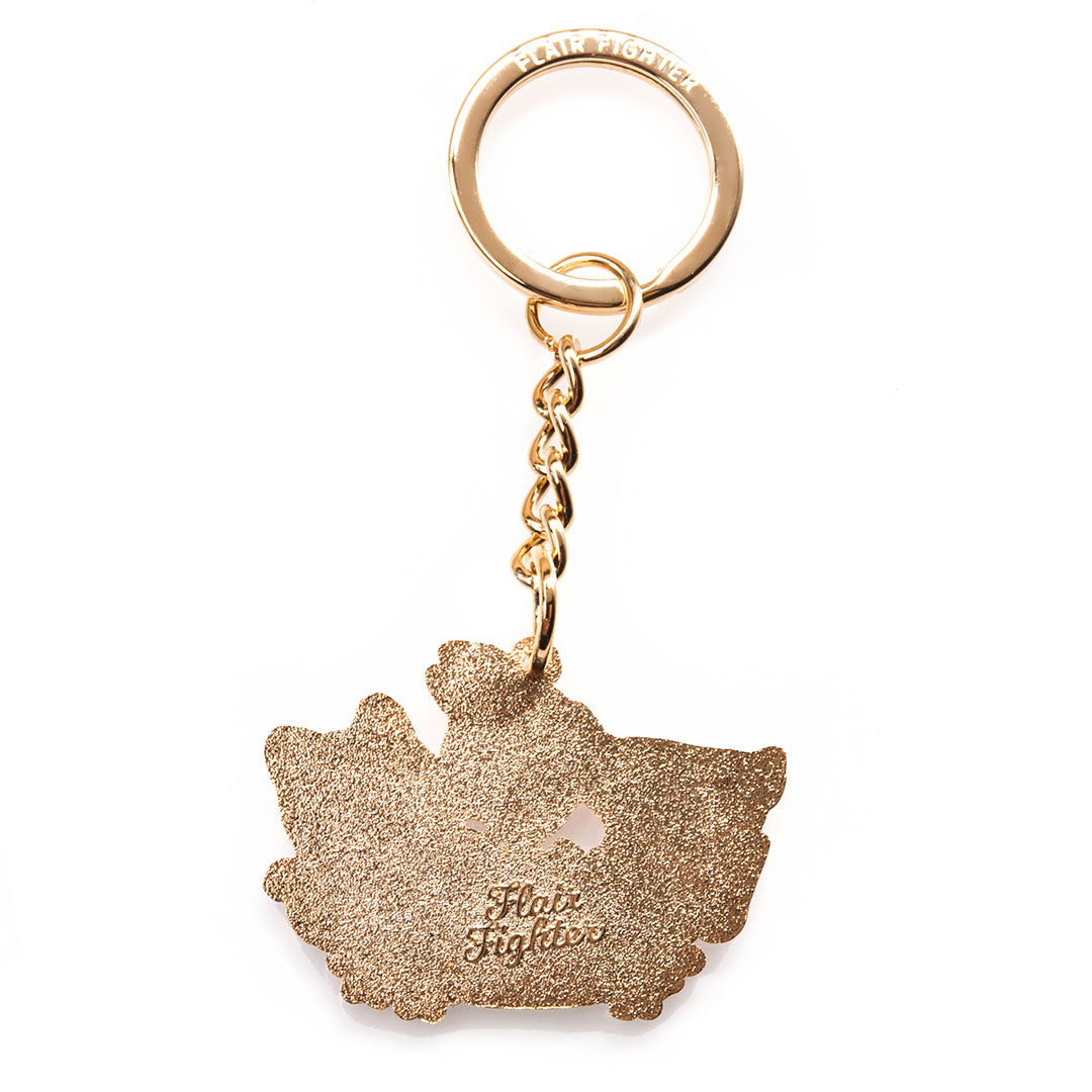 Deerly Fawn'd of You Cat Enamel Keychain Keychain Flair Fighter   