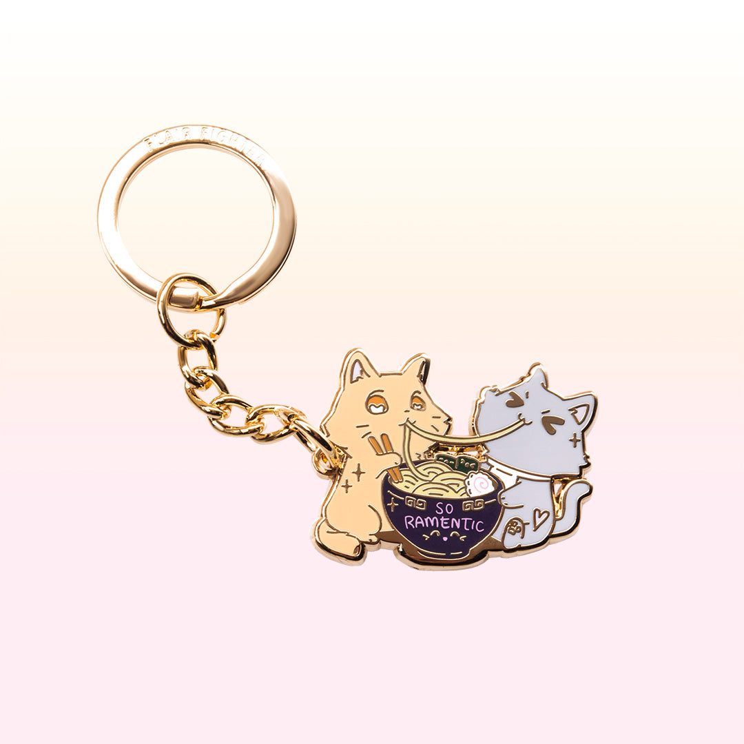So Ramentic Cats Enamel Keychain Keychains Flair Fighter   