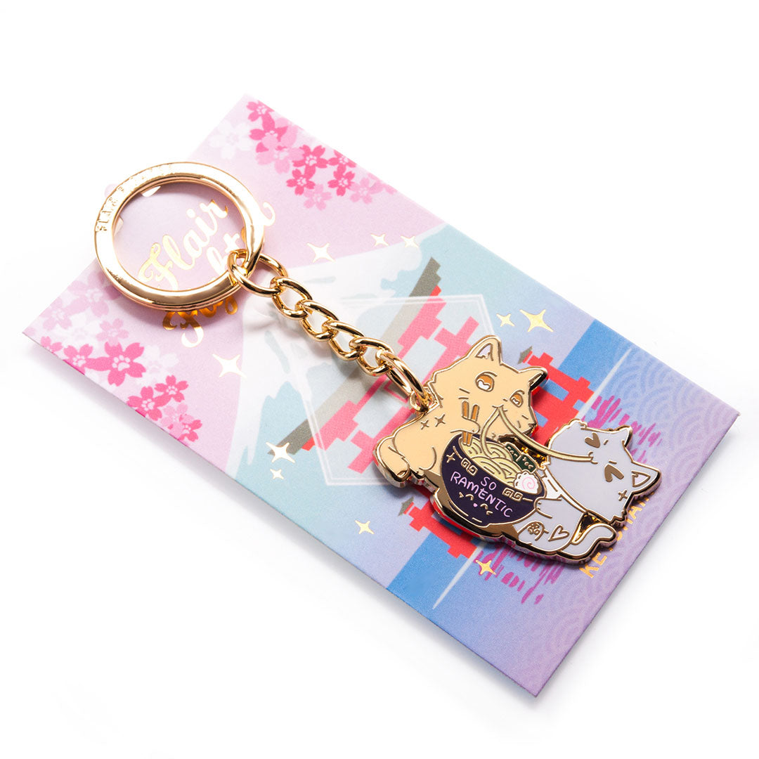 So Ramentic Cats Enamel Keychain Keychains Flair Fighter   