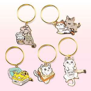 Caturday Best Sellers Enamel Keychains SET C [5 PCS] Keychains Flair Fighter   