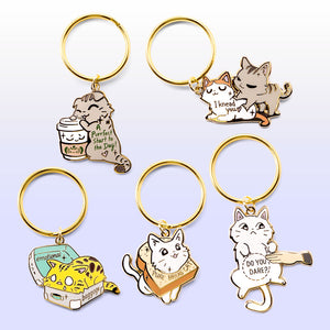 Caturday Best Sellers Enamel Keychains SET C [5 PCS] Keychains Flair Fighter   