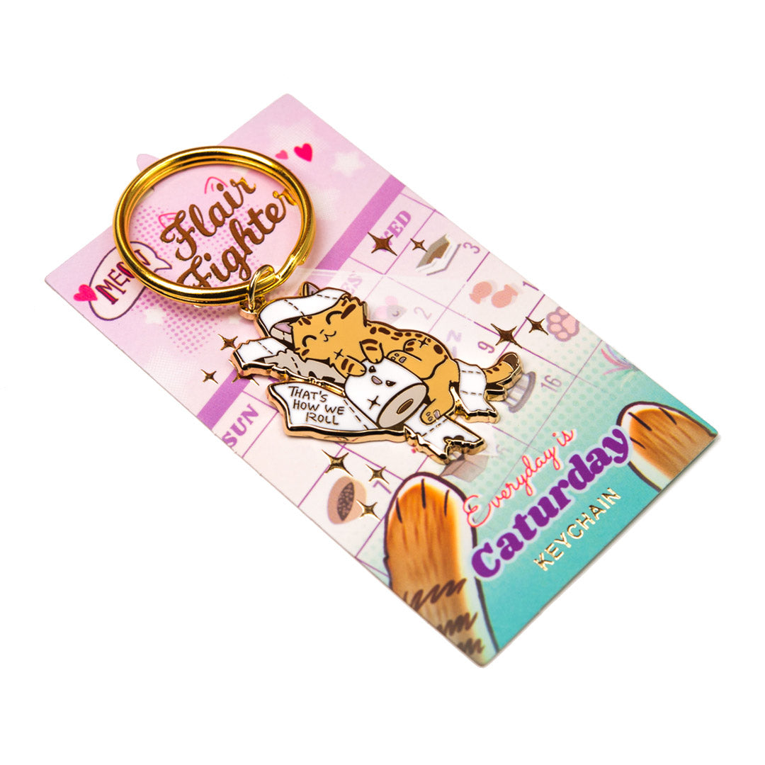 Caturday Best Sellers Enamel Keychains SET B [5 PCS] Keychains Flair Fighter   