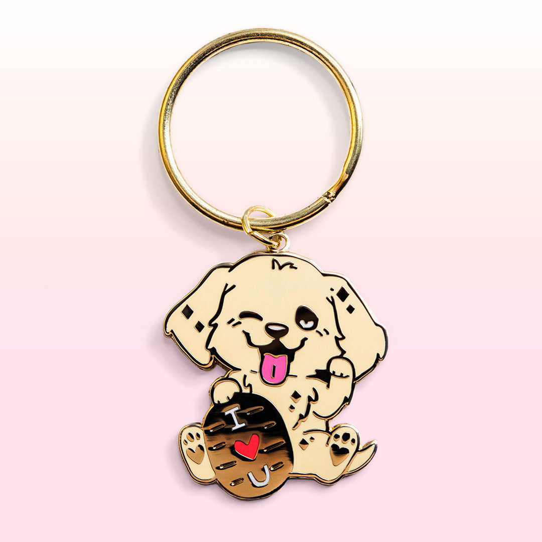 Golden Retriever Enamel Keychains FULL SET [10 PCS] Keychains Flair Fighter   