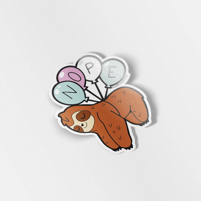 Sloth Collection Vinyl Stickers FULL SET [4 PCS] Decorative Stickers Flair Fighter   