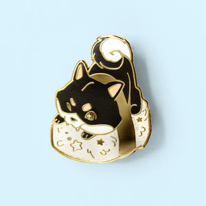 Black & Tan Shiba Inu Collection Enamel Pins FULL SET [7 PCS] Brooches & Lapel Pins Flair Fighter   