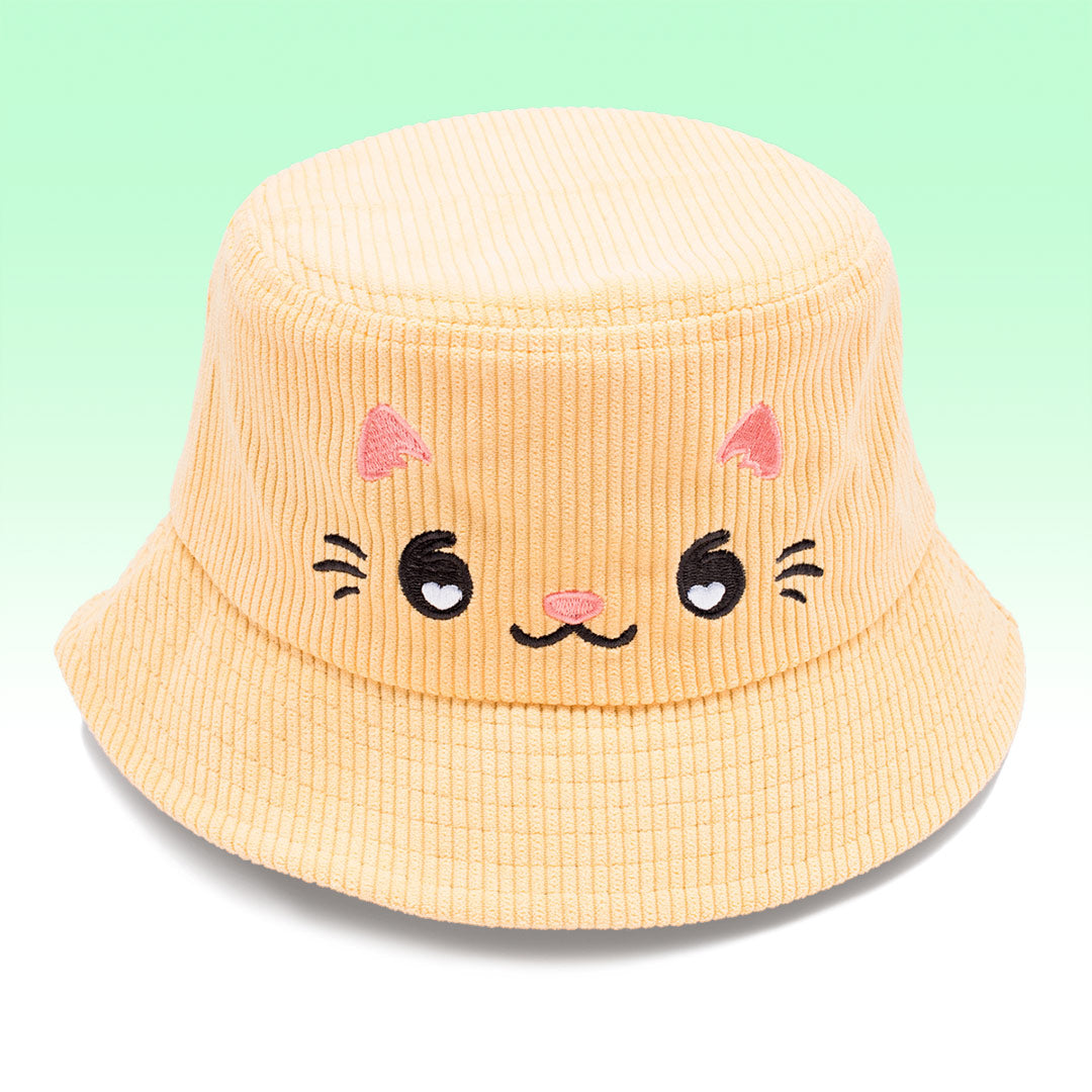 Cute Orange Cat Face Bucket Hat for Sale by Takeda-art