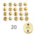 Deluxe Locking Pin Backs [20 PACK] (Gift) Brooches & Lapel Pins Flair Fighter   