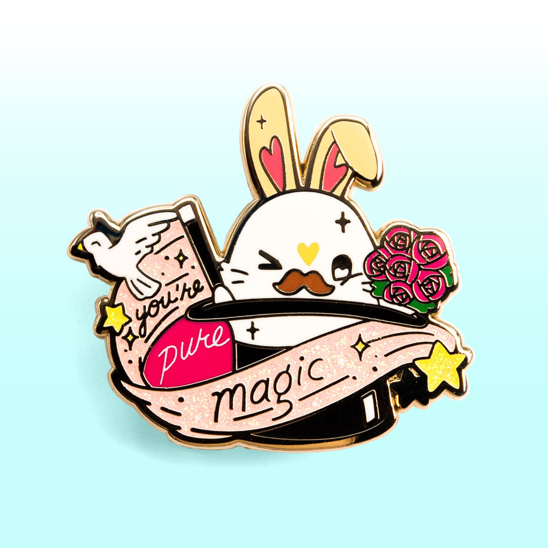 Magic Hat Bunny Enamel Pin [LIMITED EDITION] Brooches & Lapel Pins Flair Fighter   