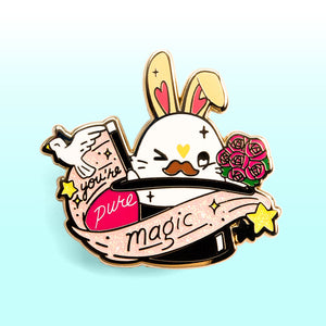 Magic Hat Bunny Enamel Pin [LIMITED EDITION] Brooches & Lapel Pins Flair Fighter   