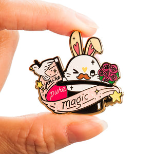 Magic Hat Bunny Enamel Pin [LIMITED EDITION] Brooches & Lapel Pins Flair Fighter   