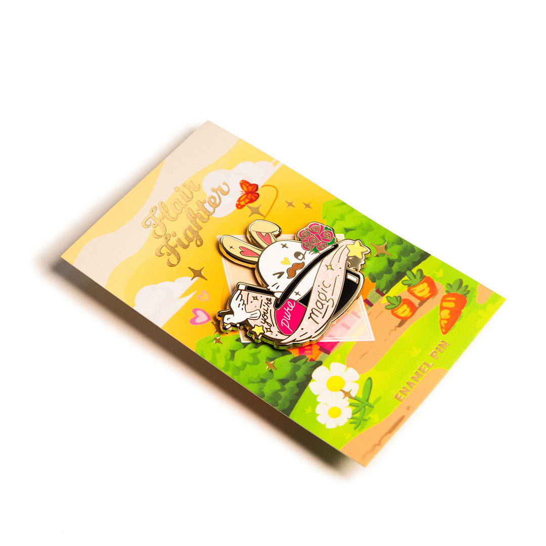 Magic Hat Bunny Enamel Pin [LIMITED EDITION] Brooches & Lapel Pins Flair Fighter   