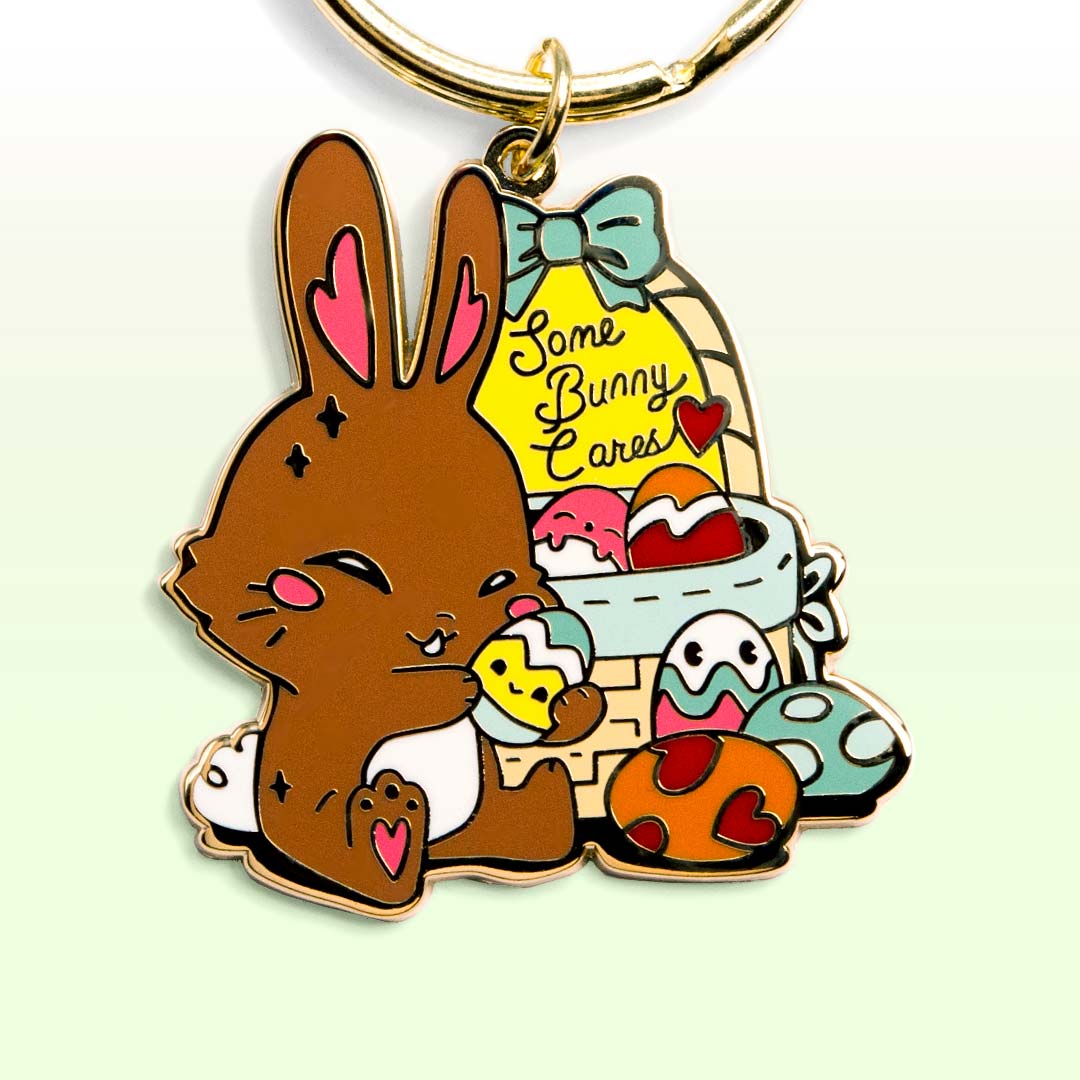 Sweater Weather Bunny Hard Enamel Keychain - Flair Fighter