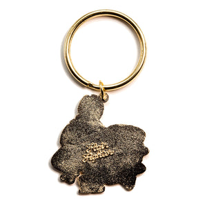 Weight Lifting Bunny Enamel Keychain  Flair Fighter   