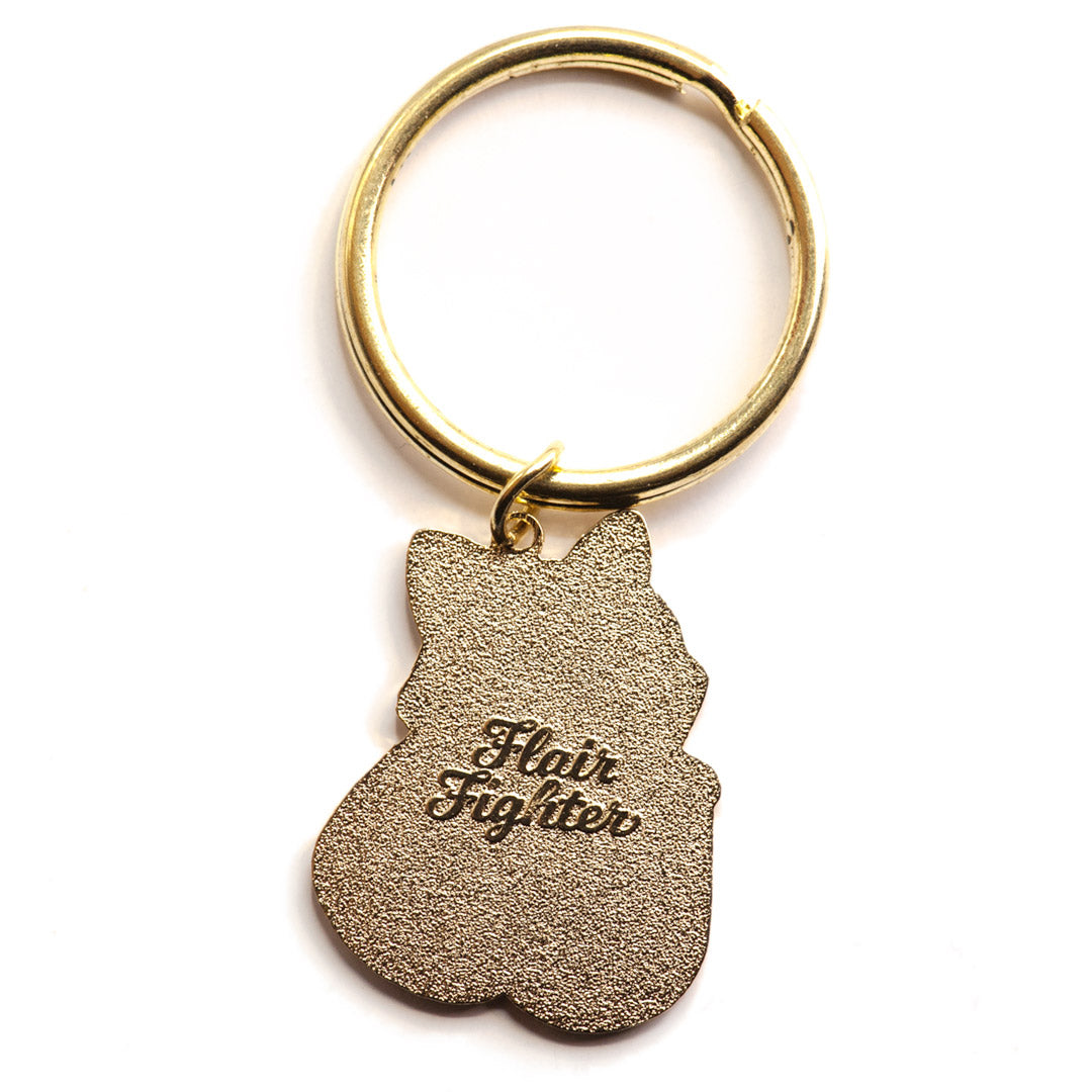 You're My Bestea Boba Cat Enamel Keychain (Matcha Green Tea Special Edition)  Flair Fighter   