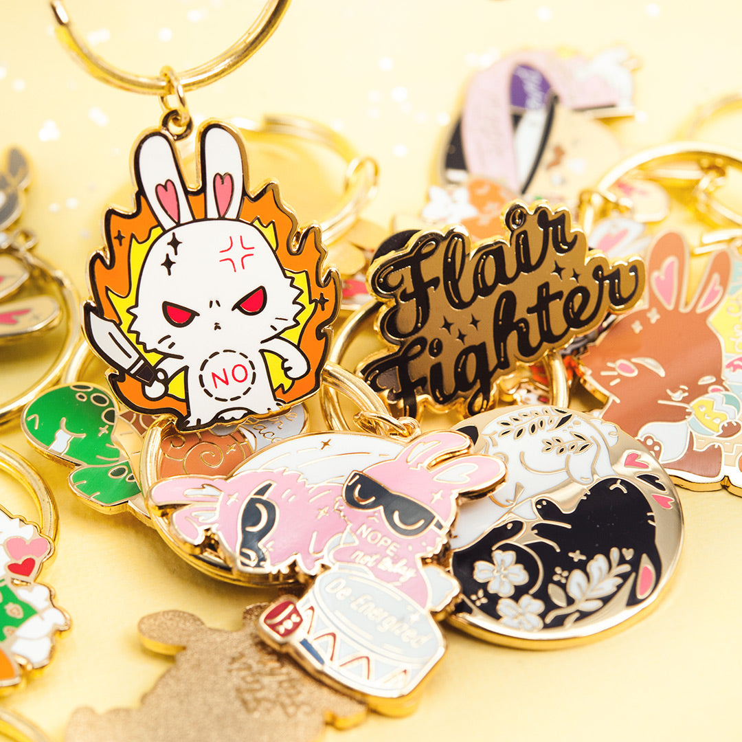 Bunny Collection Enamel Keychains FULL SET [12 PCS] Keychains Flair Fighter   