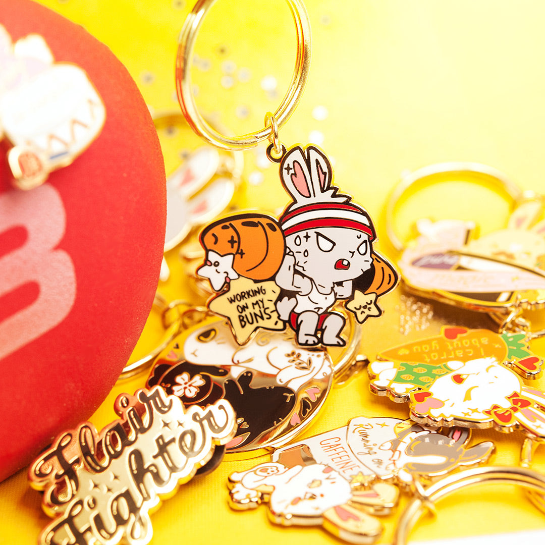 Bunny Collection Enamel Keychains FULL SET [12 PCS] Keychains Flair Fighter   