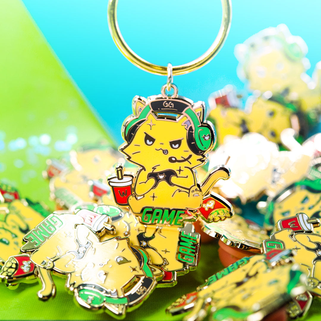 GAME (British Shorthair Cat) Keychain  Flair Fighter   