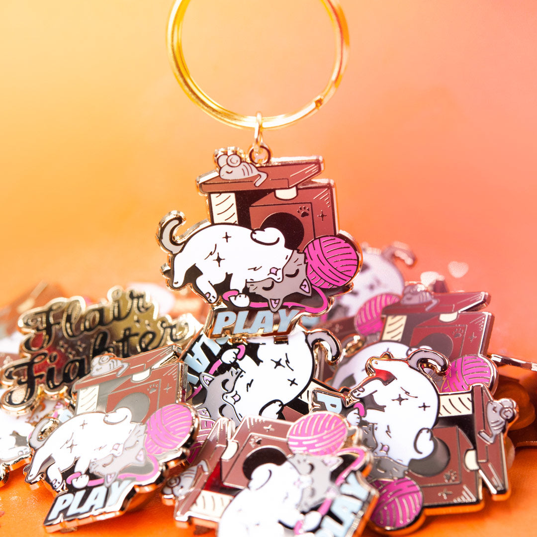 PLAY (Ragdoll Cat) Keychain  Flair Fighter   