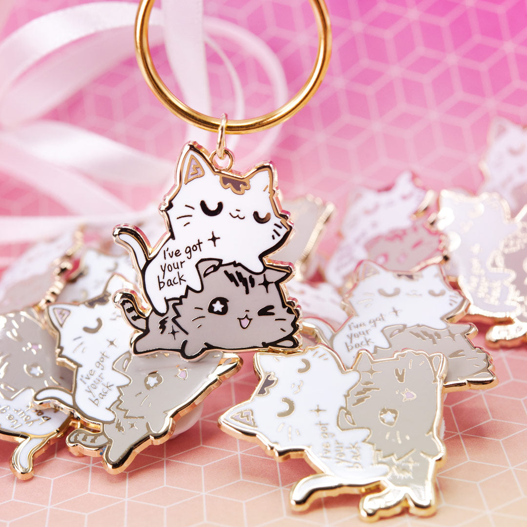 I've Got Your Back (Munchkin Cats) Keychain  Flair Fighter   