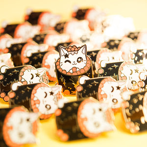 Ikura Sushi Cat Enamel Pin Brooches & Lapel Pins Flair Fighter   