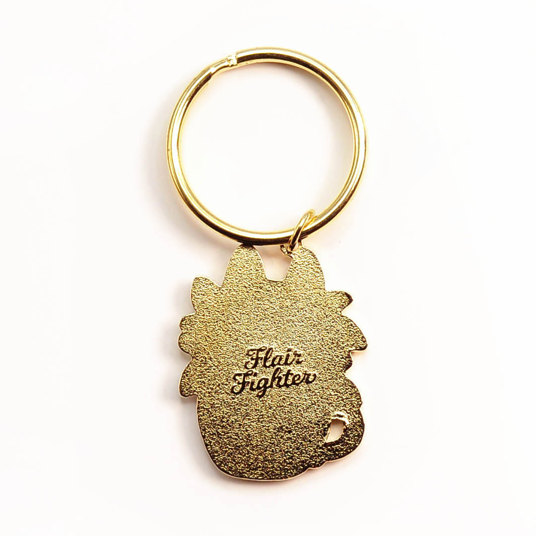 "I Need Tea" Husky Enamel Keychain  Flair Fighter   