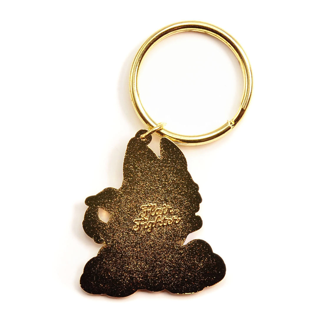 Super Floof Hero Husky Enamel Keychain  Flair Fighter   